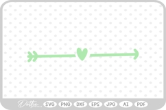 Arrow Decorative Line Cute Scandi Simple Drawn SVG PNG DXF Product Image 1