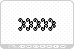 Swirl Flourish Shape Decorative SVG PNG DXF Product Image 1