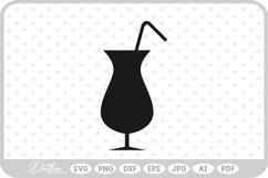 Cocktail Glass SVG PNG DXF Product Image 1