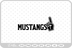 Mustangs Sports Team SVG PNG DXF Product Image 1