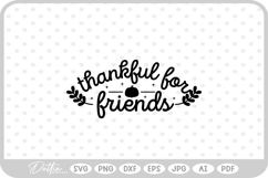 Friendsgiving Thanksgiving Quote Fall SVG PNG DXF Product Image 1