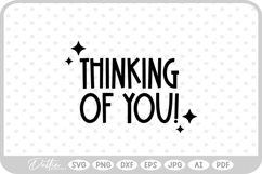 Thinking of You SVG PNG DXF Product Image 1