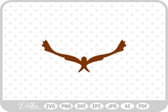 Eagle Hawk Bird Outline Shape SVG PNG DXF Product Image 1