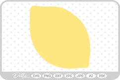 Lemon Citrus Fruit SVG PNG DXF Product Image 1