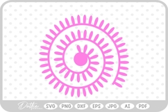 Rolled Flower Paper Craft SVG PNG DXF Product Image 1