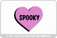 Spooky Halloween Heart SVG PNG DXF Product Image 1