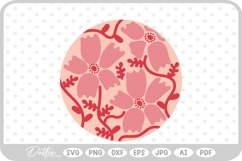 Abstract Flower Pattern Wavy Boho Botanic SVG PNG DXF Product Image 1