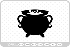 Cauldron Witch Halloween Spooky Season SVG PNG DXF Product Image 1
