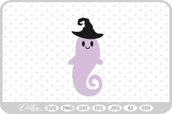 Halloween Ghost Witch SVG PNG DXF Product Image 1