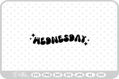 Wednesday Day of the Week SVG PNG DXF Product Image 1