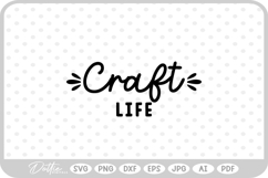 Crafting Quote Crafter Craft Handmade Love SVG PNG DXF Product Image 1