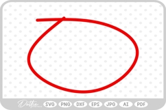 Circle Doodle Shape Hand Drawn Sticker Sketch SVG PNG DXF Product Image 1