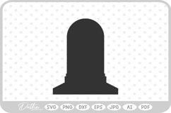 Gravestone Cemetery RIP Halloween Spooky Season SVG PNG DXF Product Image 1