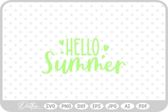 Bright Hello Summer SVG PNG DXF Product Image 1