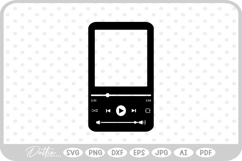 Music Audio Player SVG PNG DXF Product Image 1