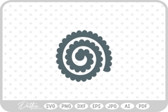 Rolled Flower Paper Craft SVG PNG DXF Product Image 1