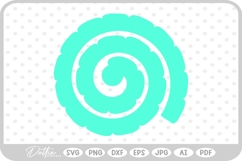 Paper Flower Rolled Paper Craft SVG PNG DXF Product Image 1
