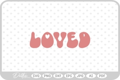 Loved Words Text Valentine&#039;s Day SVG PNG DXF Product Image 1