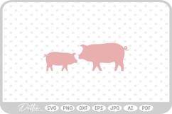Pig Farm Animal SVG PNG DXF Product Image 1