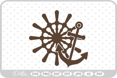 Ship Wheel Beach Boat SVG PNG DXF Product Image 1