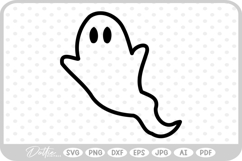 Ghost Halloween Spooky Season SVG PNG DXF Product Image 1