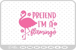 Flamingo Quote Bird SVG PNG DXF Product Image 1