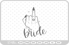 Bride Engagement Wedding Ring Love SVG PNG DXF Product Image 1
