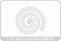 Rolled Flower Paper Craft SVG PNG DXF Product Image 1