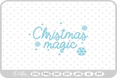 Christmas Quote Script Festive Winter SVG PNG DXF Product Image 1