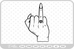 Bride Finger Engagement Wedding Ring Love SVG PNG DXF Product Image 1
