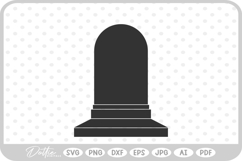 Gravestone Cemetery RIP Halloween Spooky Season SVG PNG DXF Product Image 1