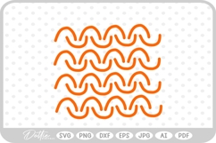 Wiggly Wavy Line Zig Zag Outline Shape Doodle SVG PNG DXF Product Image 1