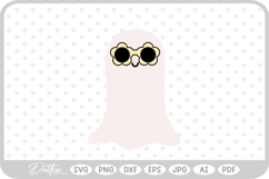 Ghost with Sunglasses Halloween SVG PNG DXF Product Image 1