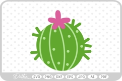Cactus Tree Flower Spikes Desert Nature Plant SVG PNG DXF Product Image 1