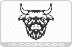 Highland Cow SVG PNG DXF Product Image 1