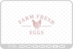 Farm Fresh Eggs SVG PNG DXF Product Image 1
