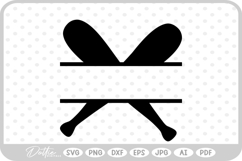Baseball Bats Cut Out SVG PNG DXF Product Image 1