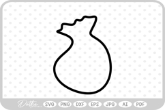 Sack Bag Outline SVG PNG DXF Product Image 1