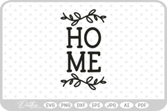 Home House Number Floral Sign SVG PNG DXF Product Image 1