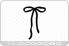 Ribbon Bow Hand Drawn Doodle SVG PNG DXF Product Image 1