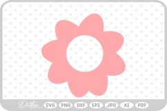 Flower Floral Silhouette Shape Doodle SVG PNG DXF Product Image 1