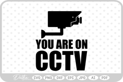 Under Surveillance CCTV SVG PNG DXF Product Image 1