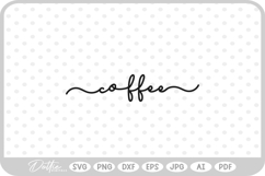 Coffee Script Fancy Text SVG PNG DXF Product Image 1