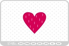 Heart Shape Border Silhouette Hand Drawn SVG PNG DXF Product Image 1