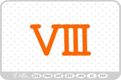 Roman Numeral SVG PNG DXF Product Image 1