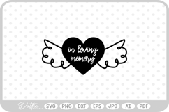 Loss Rest in Peace Cross Memory Grieving Greif SVG PNG DXF Product Image 1