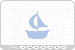 Sailboat SVG PNG DXF Product Image 1