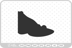 Witch Nose Silhouette Outline Halloween Green SVG PNG DXF Product Image 1