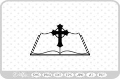 Holy Bible Book Religious Jesus SVG PNG DXF Product Image 1