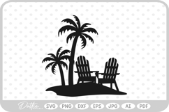 Beach Chairs SVG PNG DXF Product Image 1